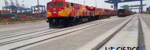LP receiving 10 Units of GE Loco at Mundra port