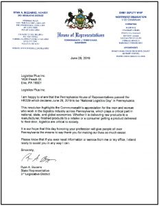 PA House of Reps Proclamation