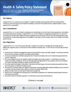 LP Health & Safety Policy Statement Flyer thumbnail