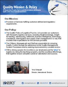 LP Quality Policy Flyer Thumbnail