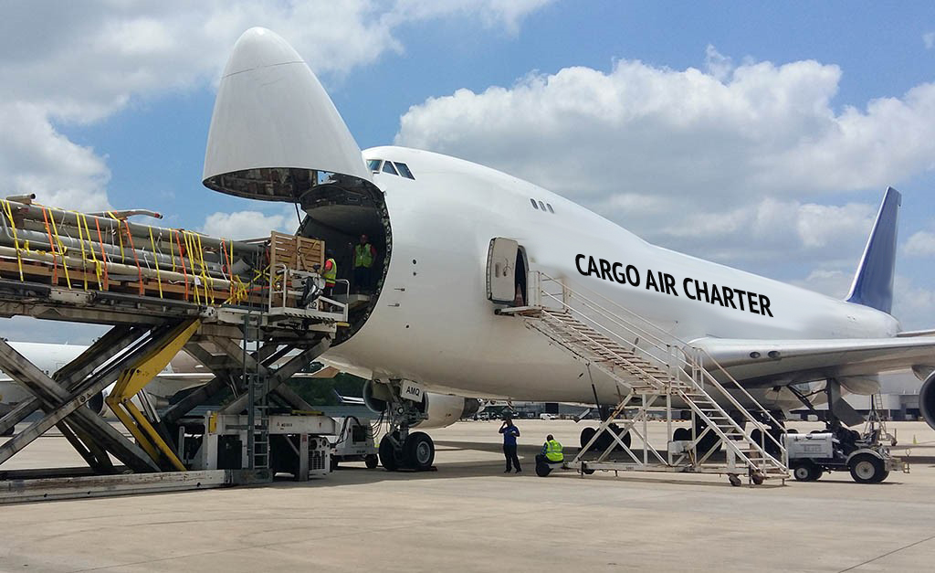 Foto de flete aéreo de carga