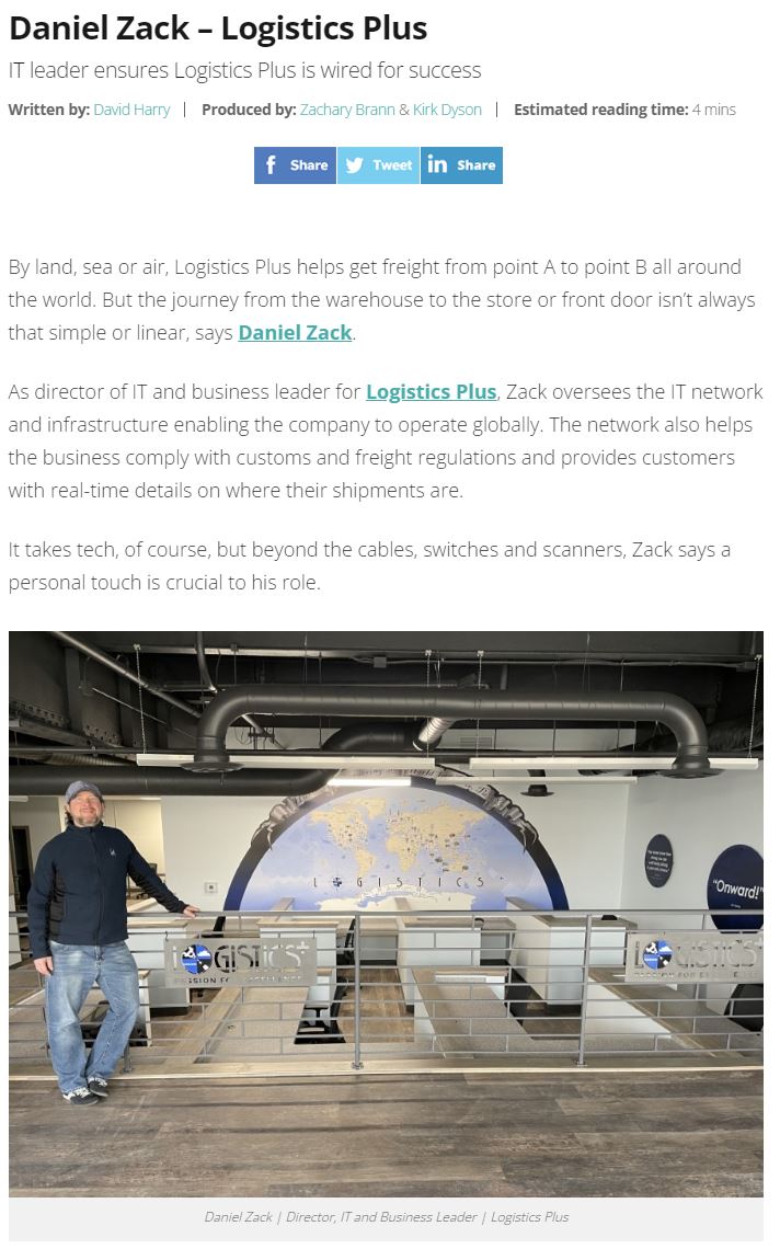 Dan Zack - Logistics Plus