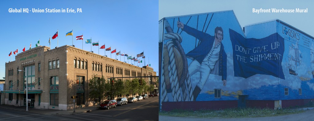 Erie Union Station and Mural