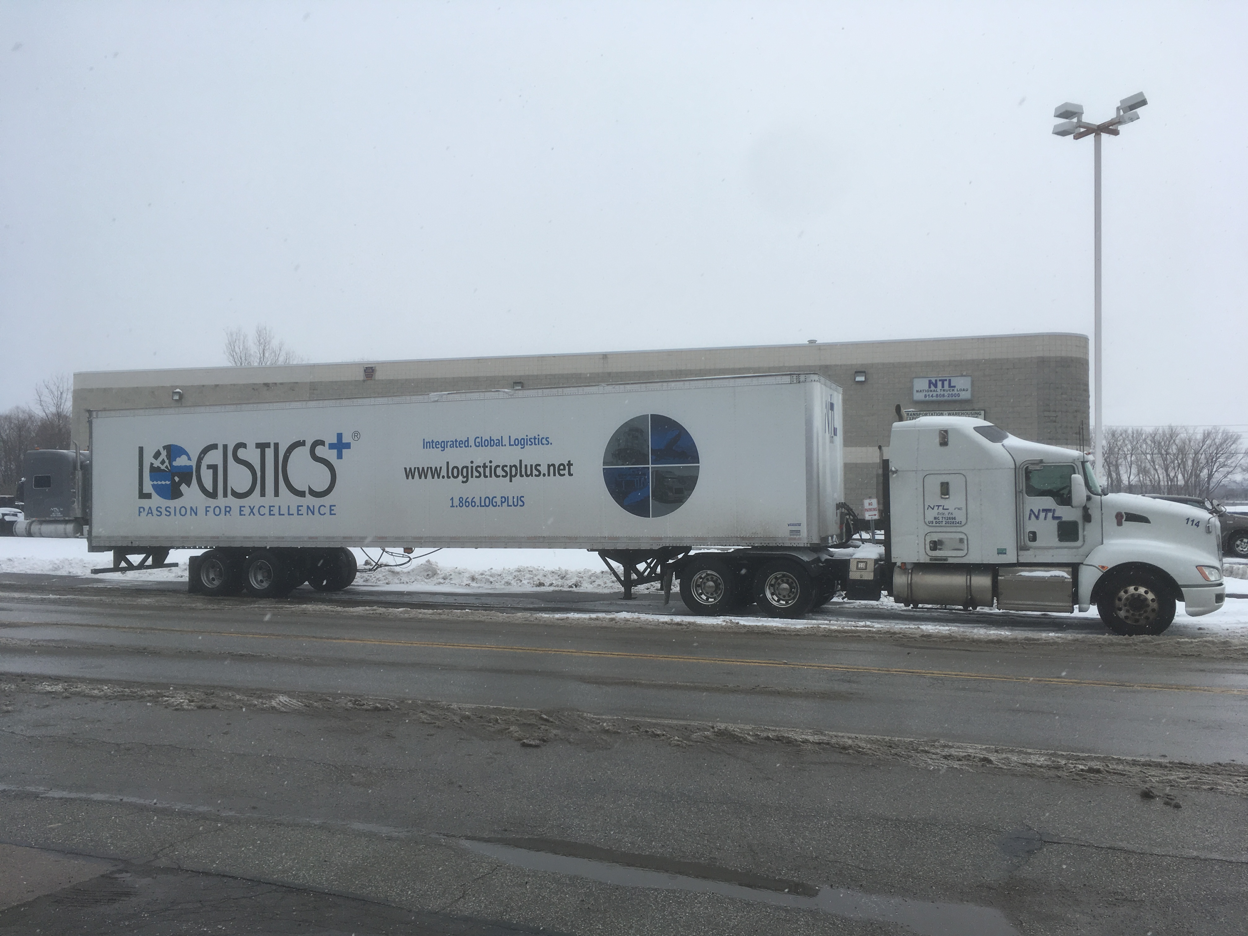 New Logistics Plus Branded Trailer on Display in Erie