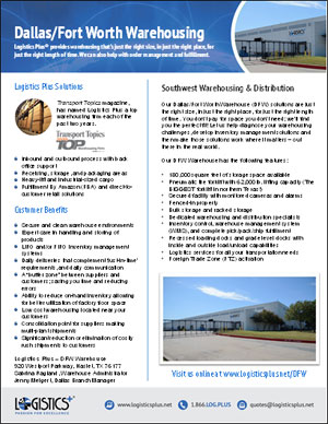 LP Warehousing-DFW Flyer Thumbnail