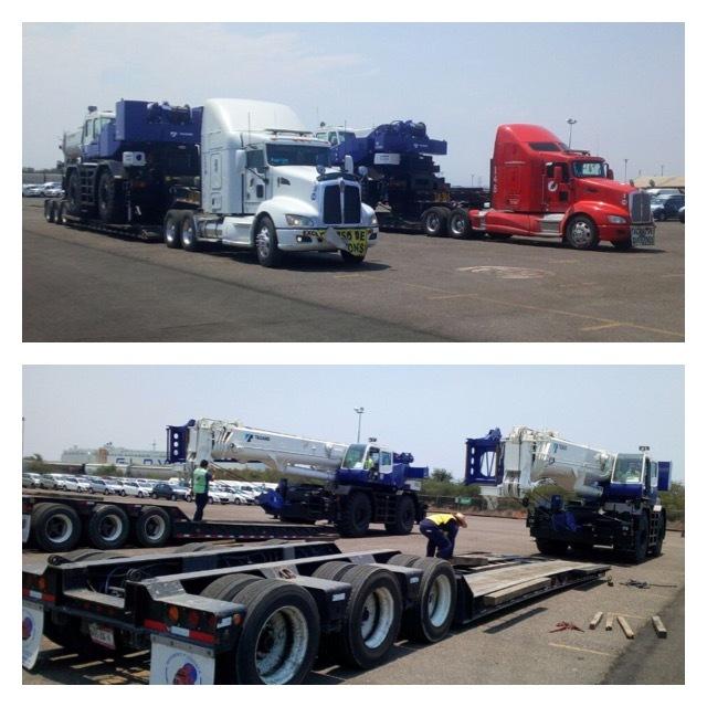 2 x Rough Terrain Crane Japan to Mexico City