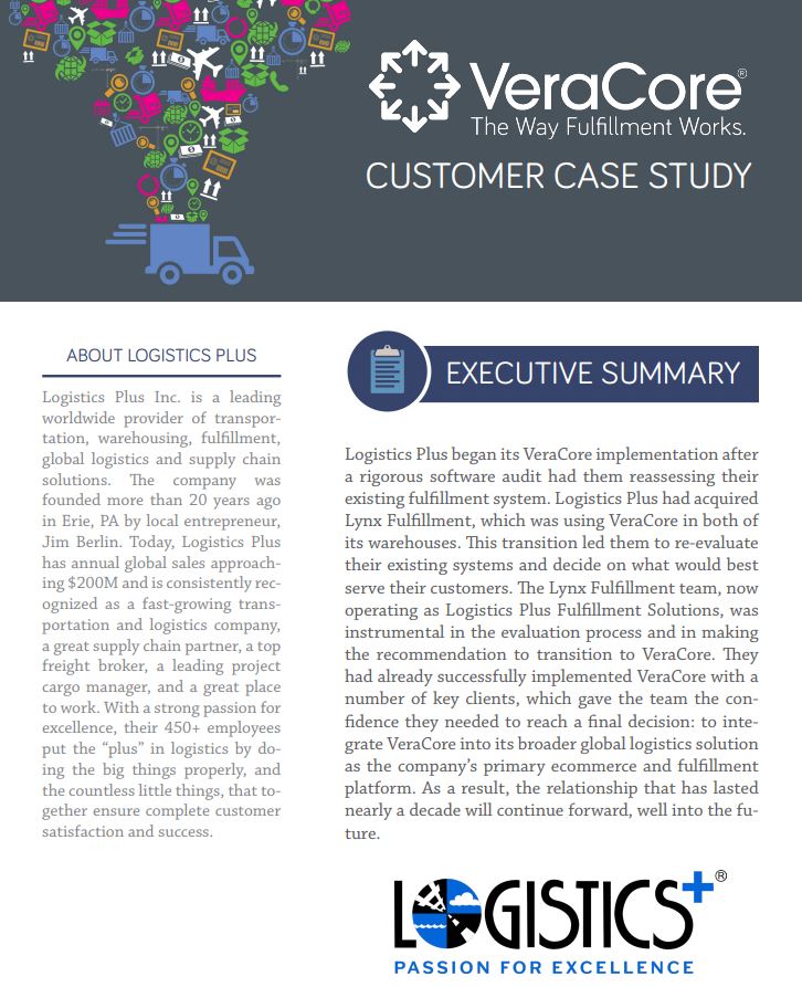 Logistics Plus Profiled by VeraCore Software Solutions