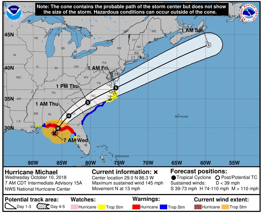 Hurricane Michael Service Alert