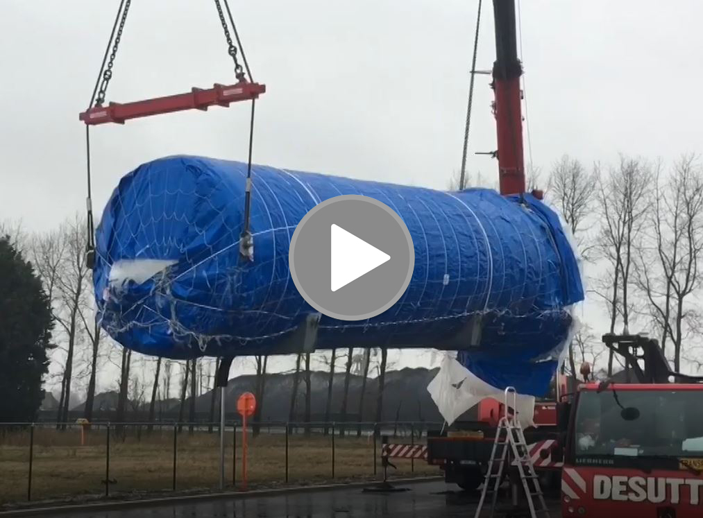 Logistics Plus Belgium Delivers Cryogenic Storage Tank