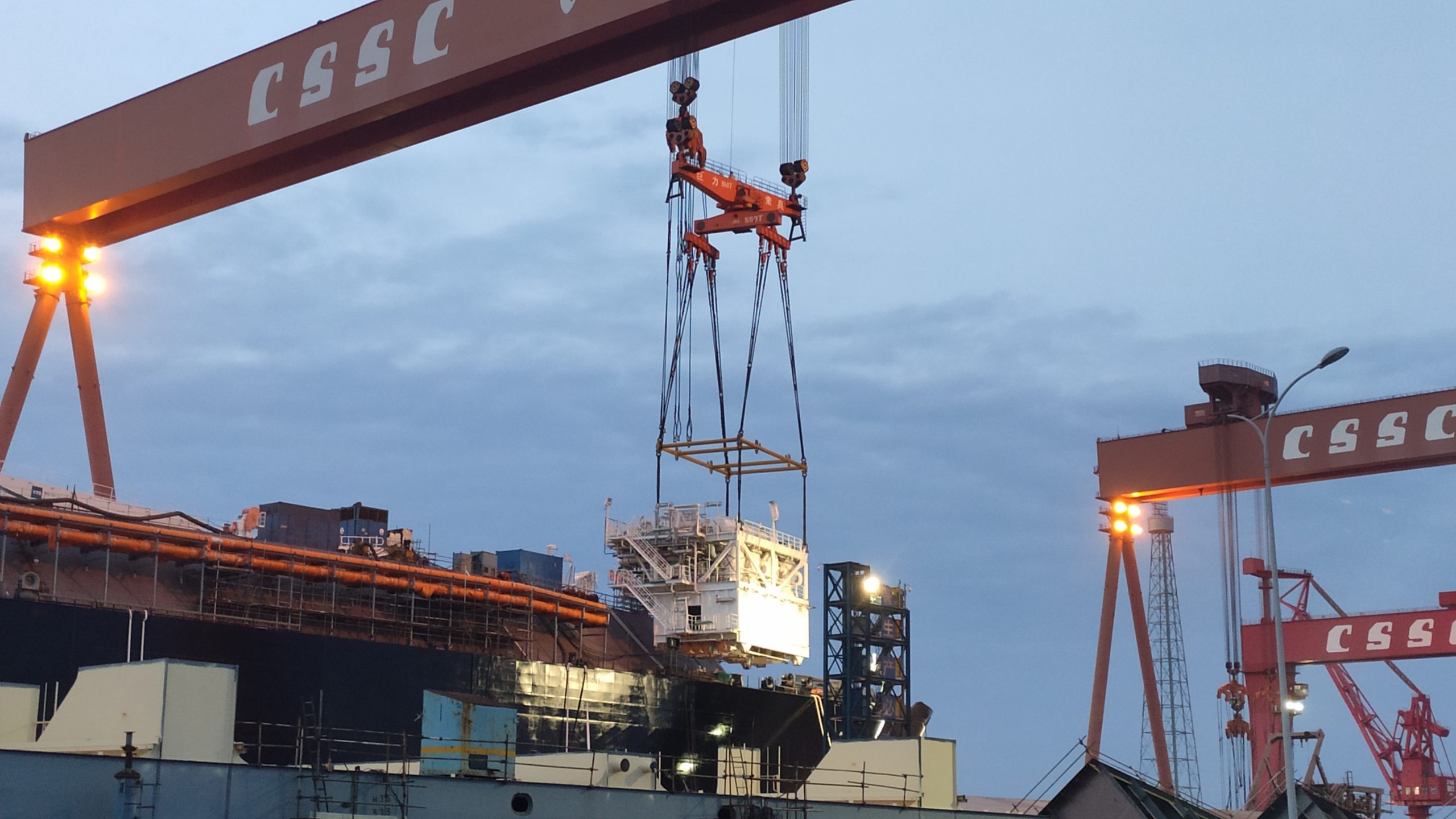 Logistics Plus Assists in Building the First FSRU Vessel in China