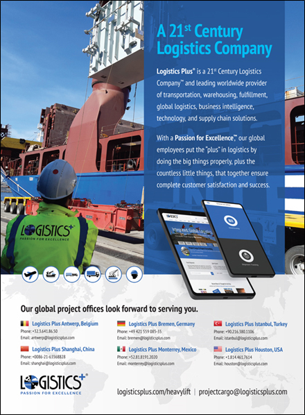 Heavy Lift & Project Forwarding International magazine ad