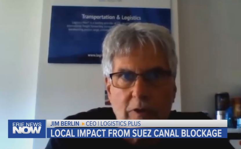Jim Berlins Discusses The Suez Canal on Erie News Now