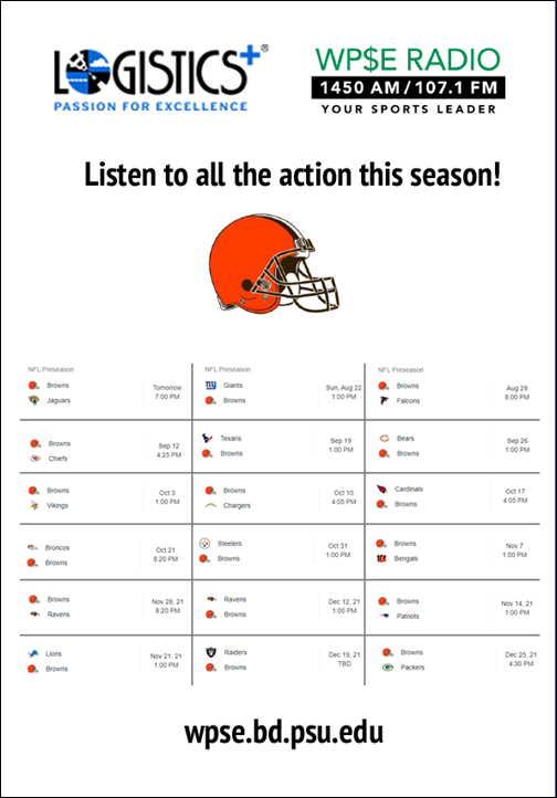 2021 Cleveland Browns Schedule