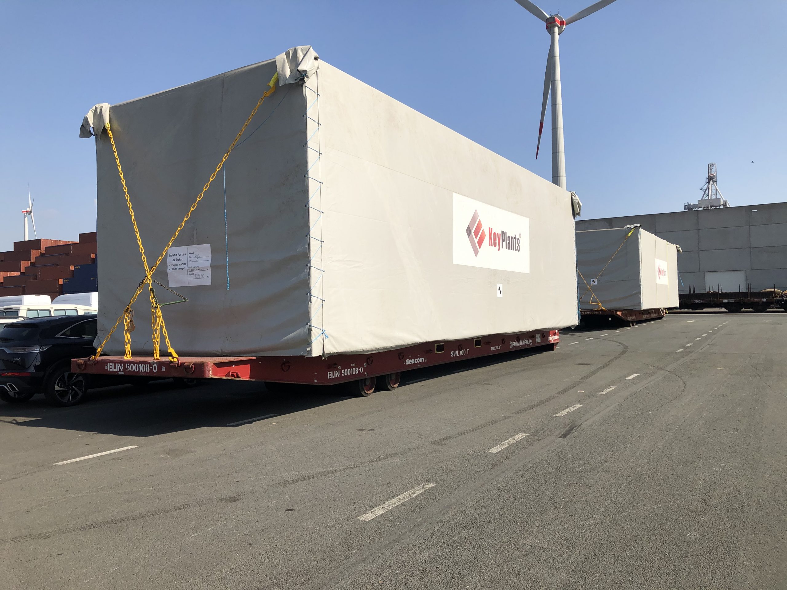 LP Belgium Transports Modular Vaccine Manufacturing Facility