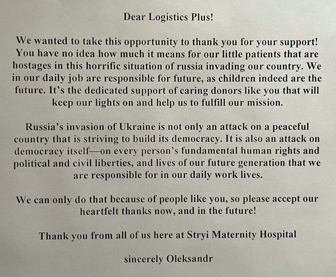 LP Ukraine Shelter Letter Excerpt