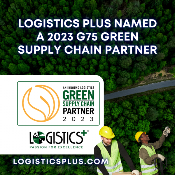 Logistics Plus is Named a 2023 G75 Green Supply Chain Partner by Inbound Logistics