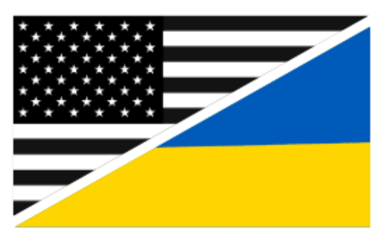 US-Ukraine Flags Combined