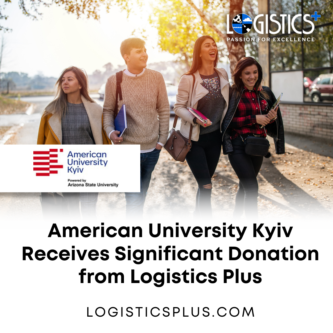 American University Kyiv Receives Donation from Logistics Plus