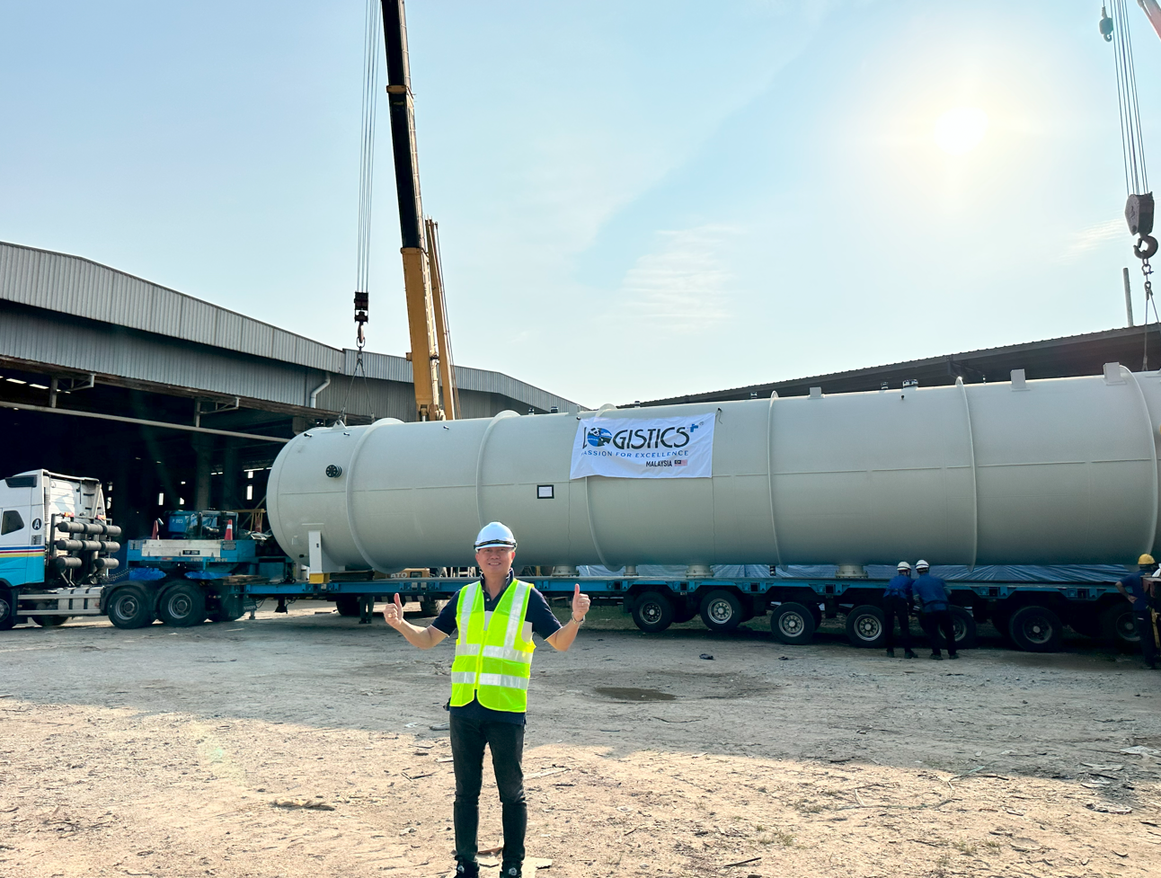 Logistics Plus Malaysia Handles Deaerator Tanks Project