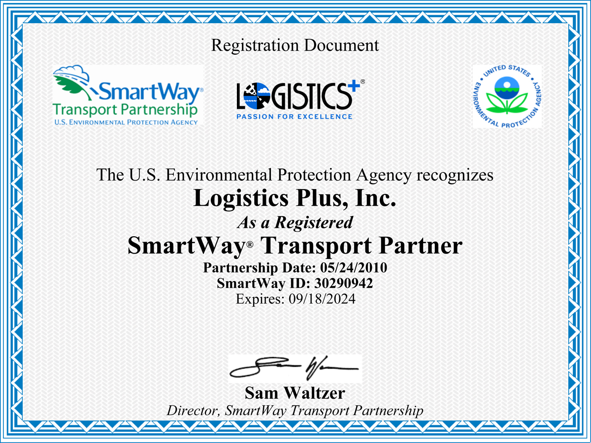 SmartWay Certificate Sep 2023