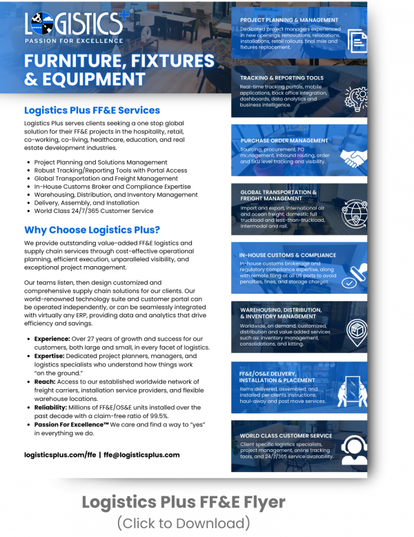 LP Furniture Fixtures and Equipment Flyer