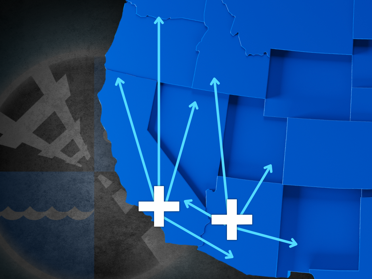 warehouse map west coast