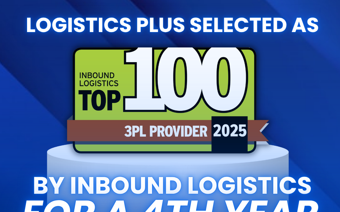 Logistics Plus Selected as a Top 100 3PL Provider by Inbound Logistics for a Fourth Year