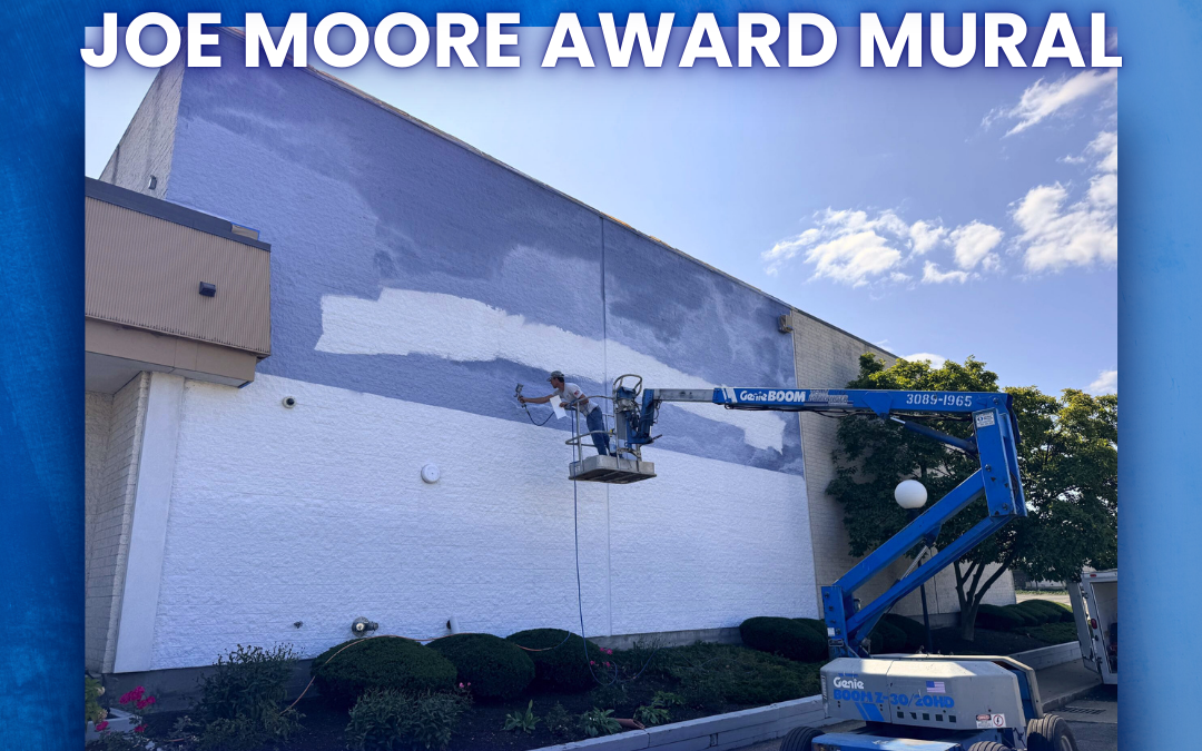 Logistics Plus Commissions Joe Moore Award Mural in Downtown Erie