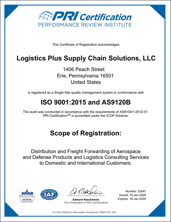23847 Logistics Plus Supply Chain Solutions LLC 18-Nov-2025 Thumbnail