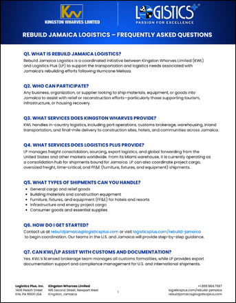 Rebuild Jamaica Logistics Thumbnail