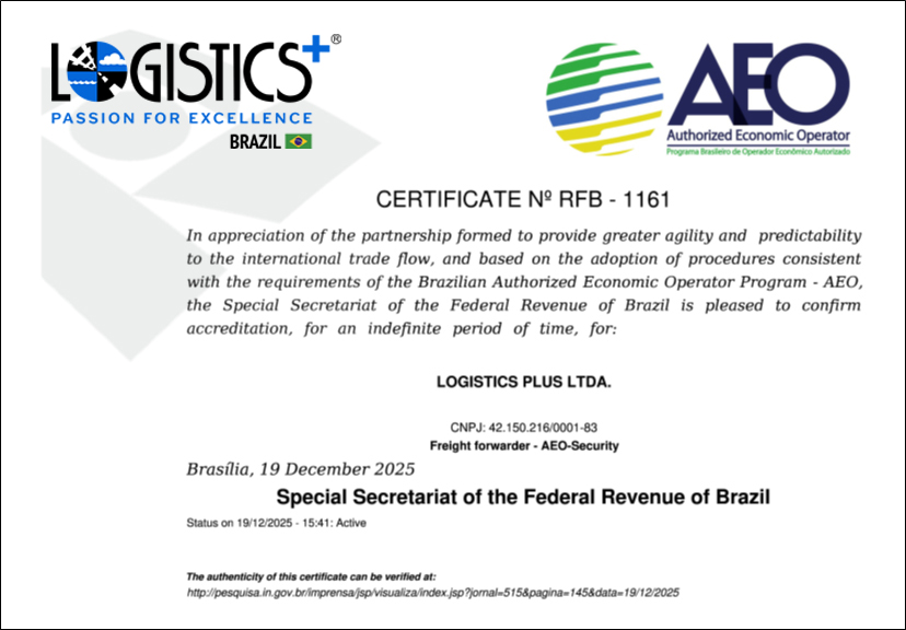 Brazil AEO cert
