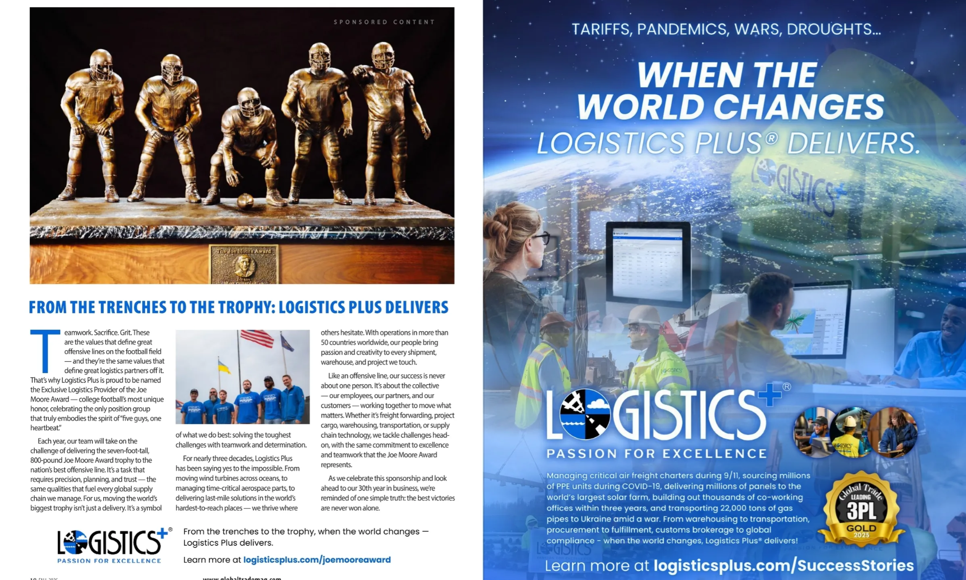 Tearsheet - Logistics Plus - Full page and native - Fall 2025