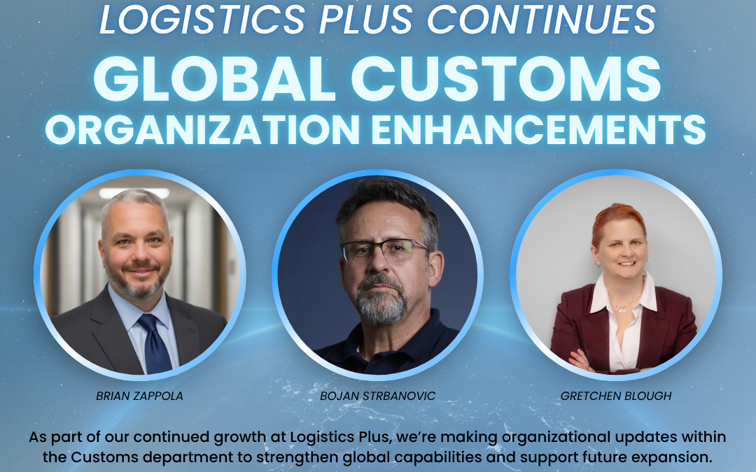 Logistics Plus Continues Global Customs Organization Enhancements